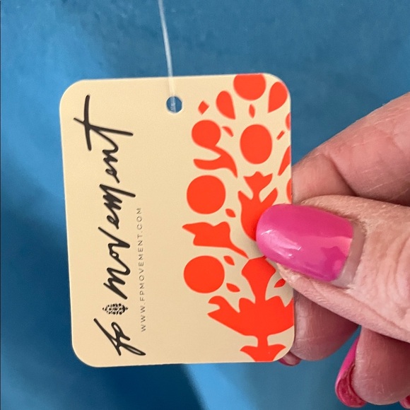 FP Movement All Star Fleece Blue Crewneck SweatShirt with Patches - Picture 3 of 13